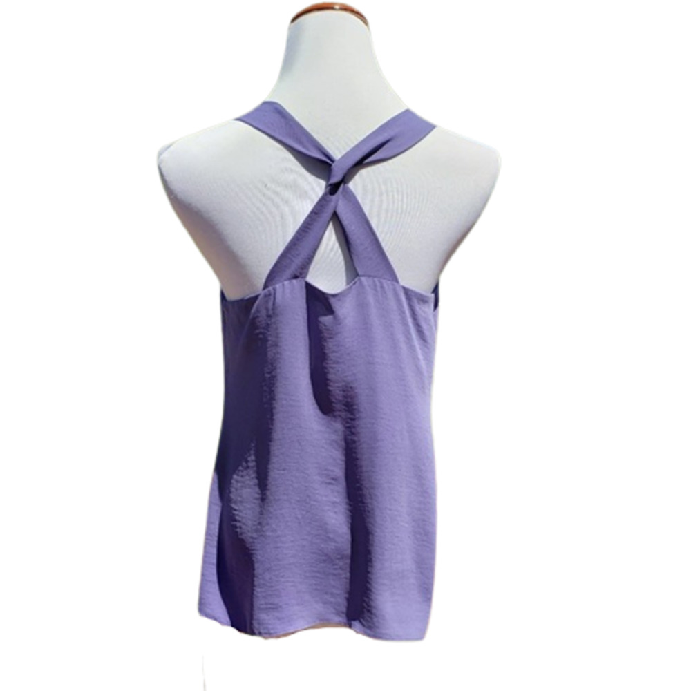 BANANA REPUBLIC Tank Top Cross Back Lavender Purple Medium